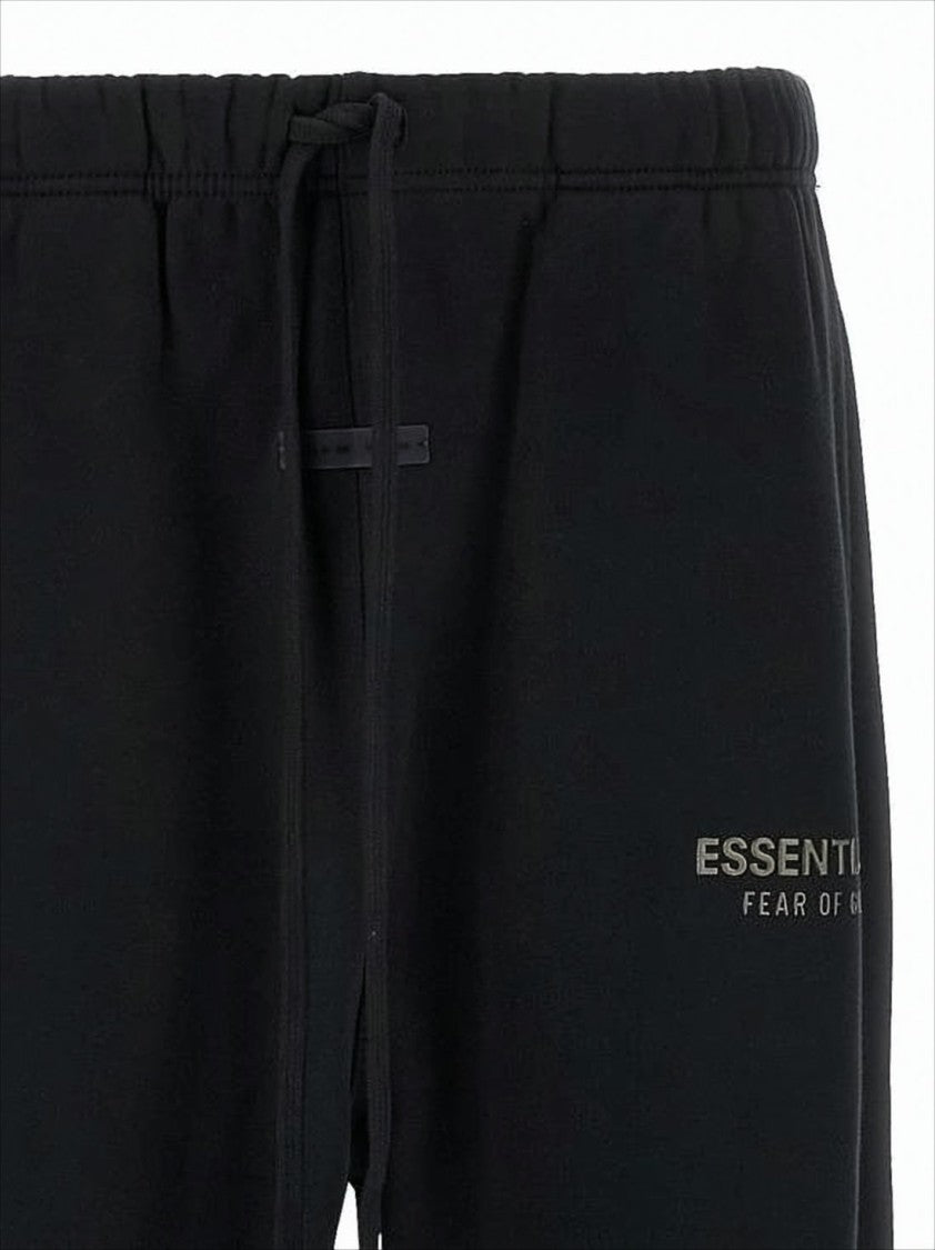 Fear Of God Relaxed-Fit Black Jogger Pants With Zippered Cuffs And Adjustable Waistband