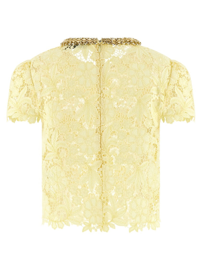 Self-Portrait 'Yellow Lace' Top