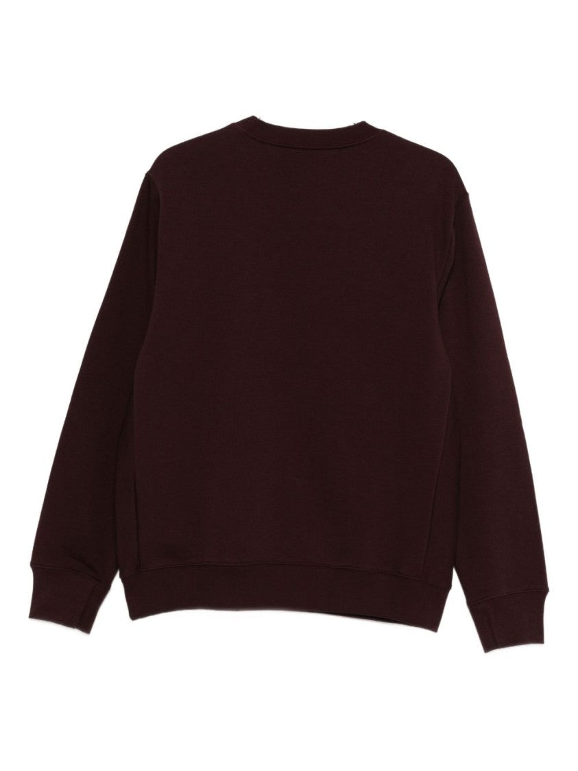 Paul Smith Burgundy Classic Fit Sweatshirt With Embroidered Logo