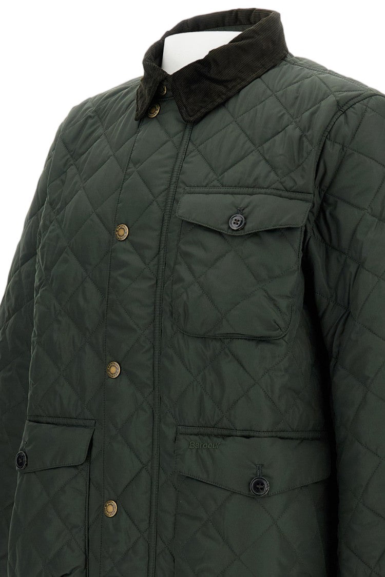 Barbour Green Hornby Tailored Quilted Polyester Jacket