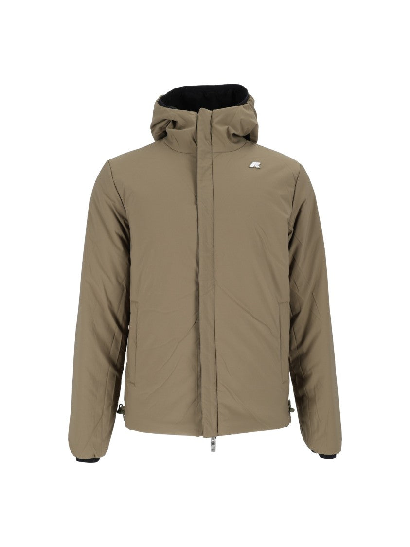 K-Way Jack St Warm Double Corto Padded Quilted Jacket - Black