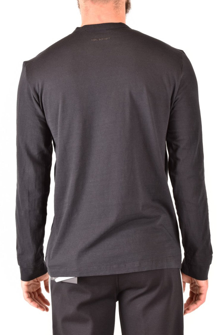 Neil Barrett Long-Sleeve Black Cotton Shirt