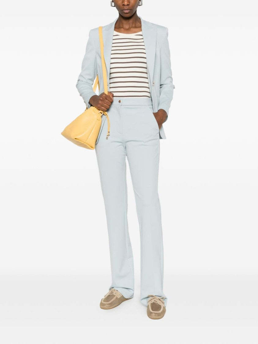 Pinko Light Blue Single-Breasted Blazer