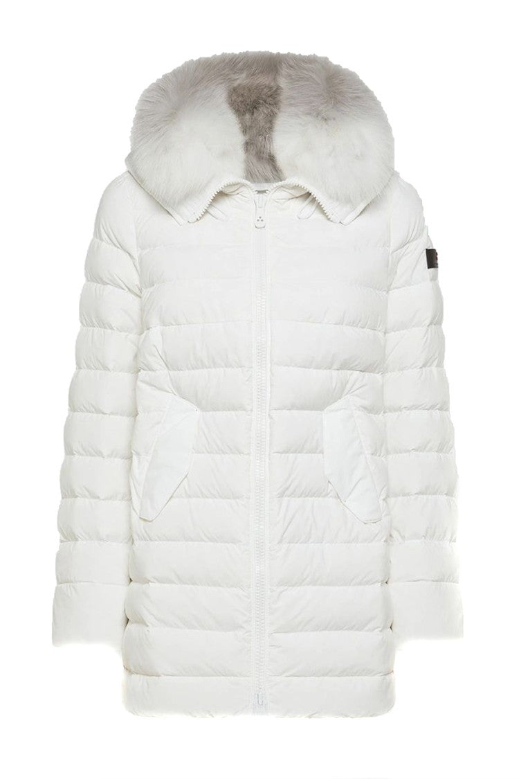Peuterey Quilted Down Jacket With Faux Fur Hood