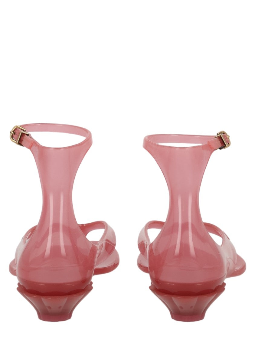 Chloé Chloè Jelly Translucent Soft Pink Jelly Sandals
