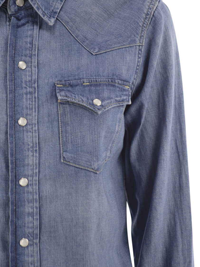 Polo Ralph Lauren Fitted Denim Western Shirt