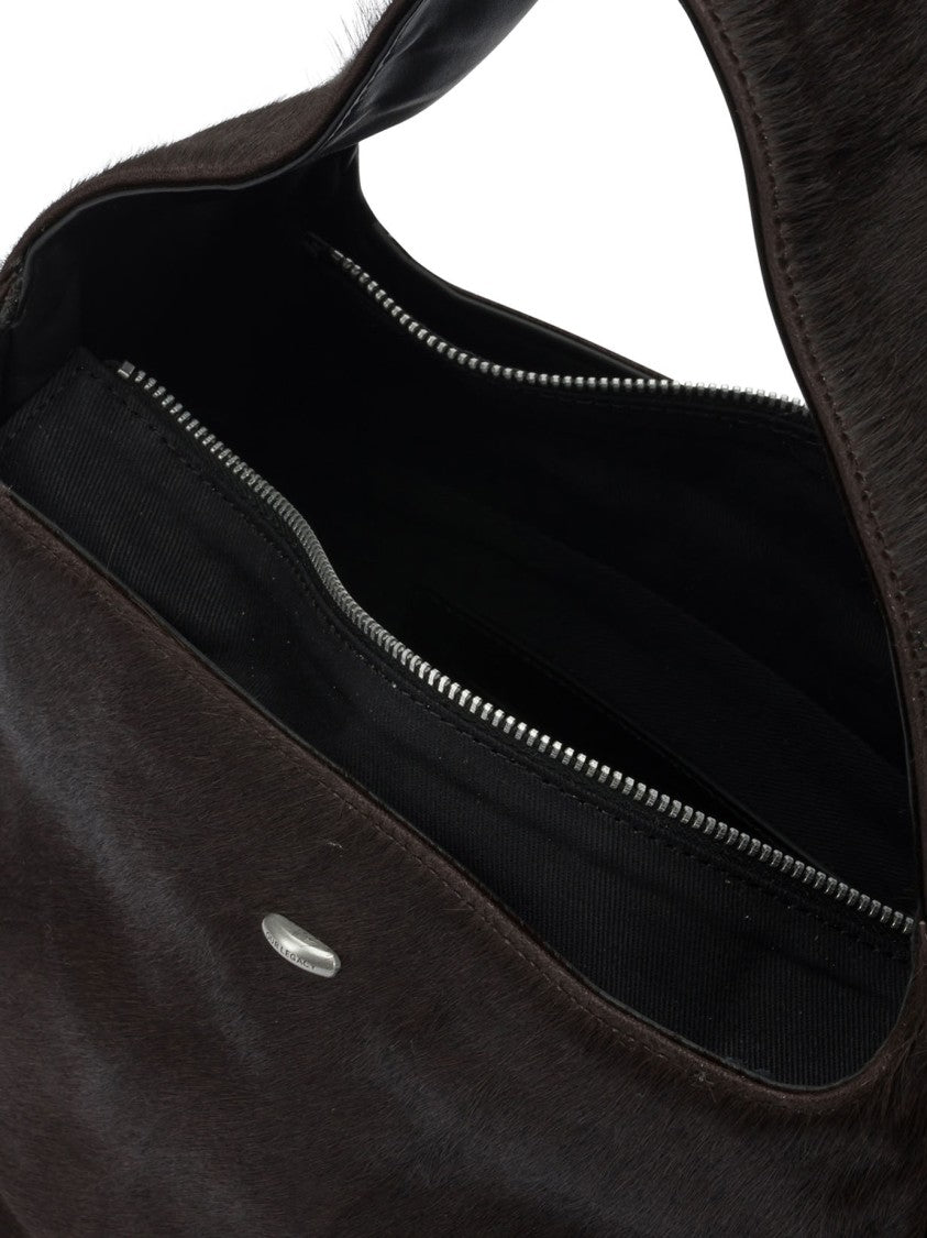 Our Legacy Structured Geometric Handbag In Italian Buckskin Leather