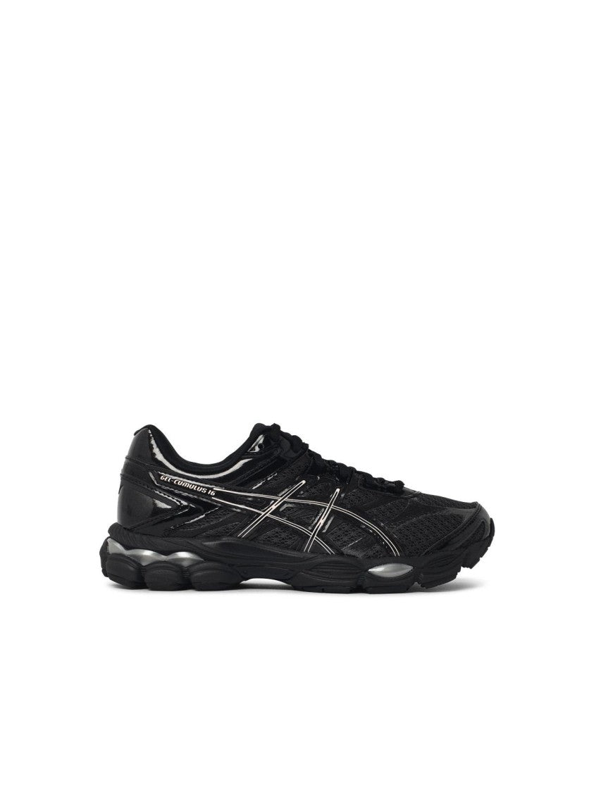 Asics Graphite Grey/Black Synthetic Mesh 'Gel-Cumulus 16' Sneakers