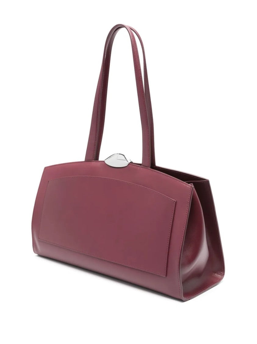 Benedetta Bruzziches Structured Handbag With Top Handle And Detachable Strap