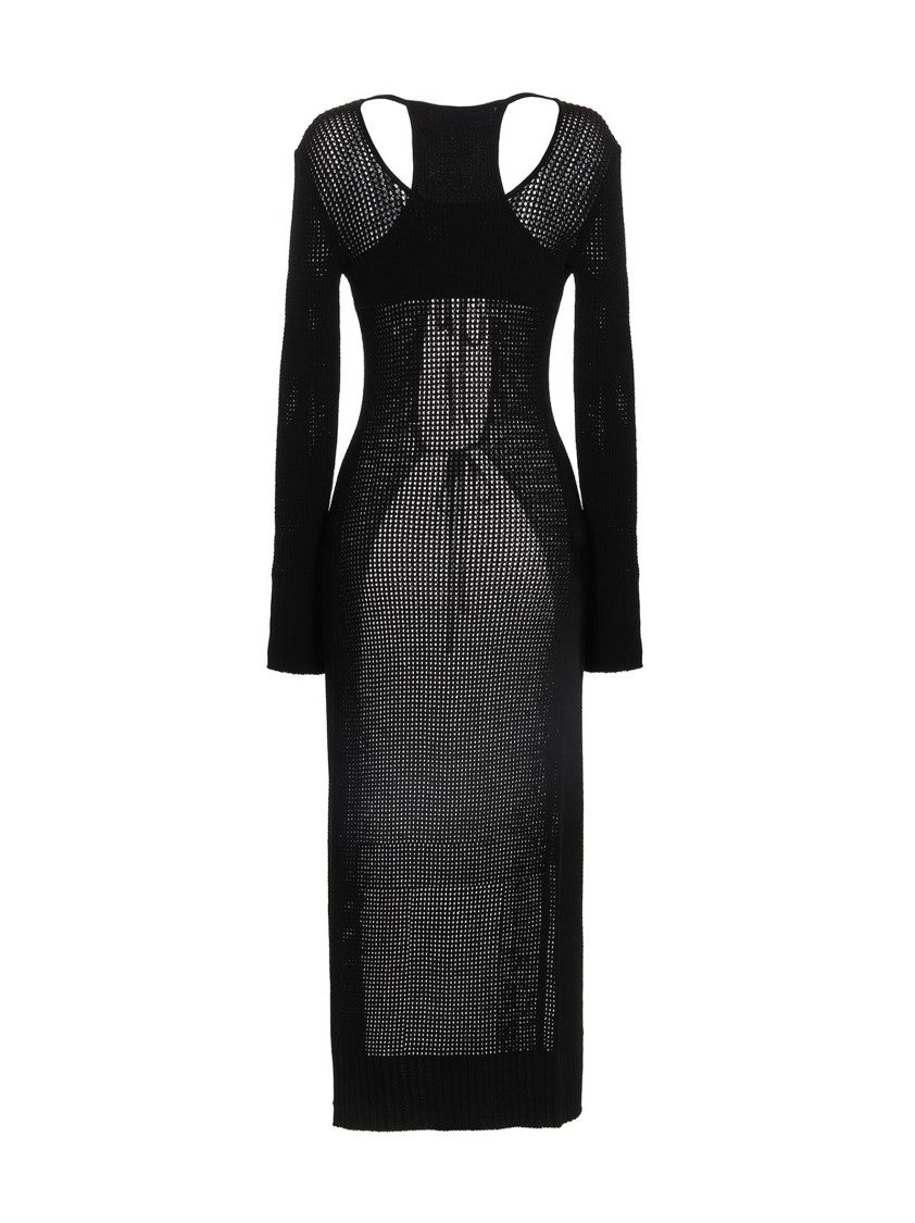 Andreâdamo Openwork Long Cardigan