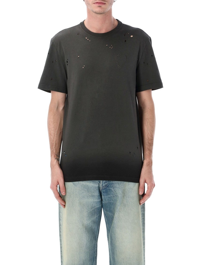 Golden Goose Distressed Heart T-Shirt