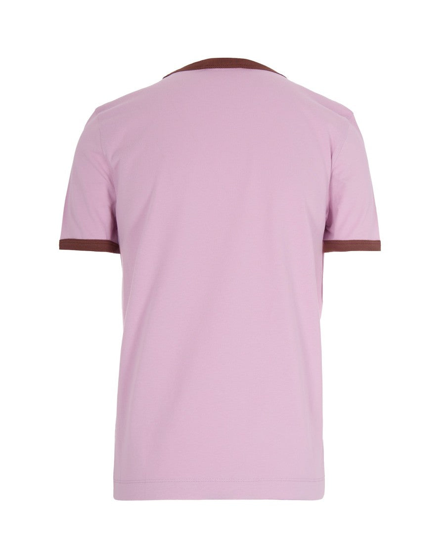 Marni Pink T-Shirt With Contrasting Edges