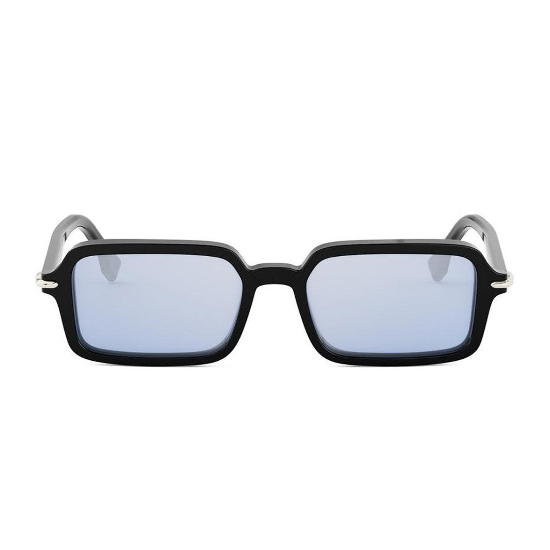 Fendi Black Fendi Selleria Rectangular Acetate Sunglasses