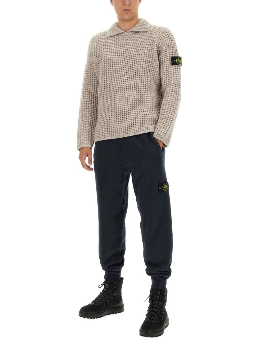 Stone Island Regular Fit Cotton Jogging Pants