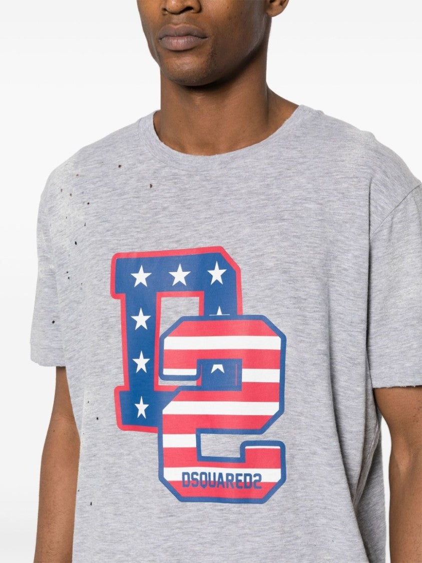 Dsquared2 Grey Muscle Fit Tee T-Shirt