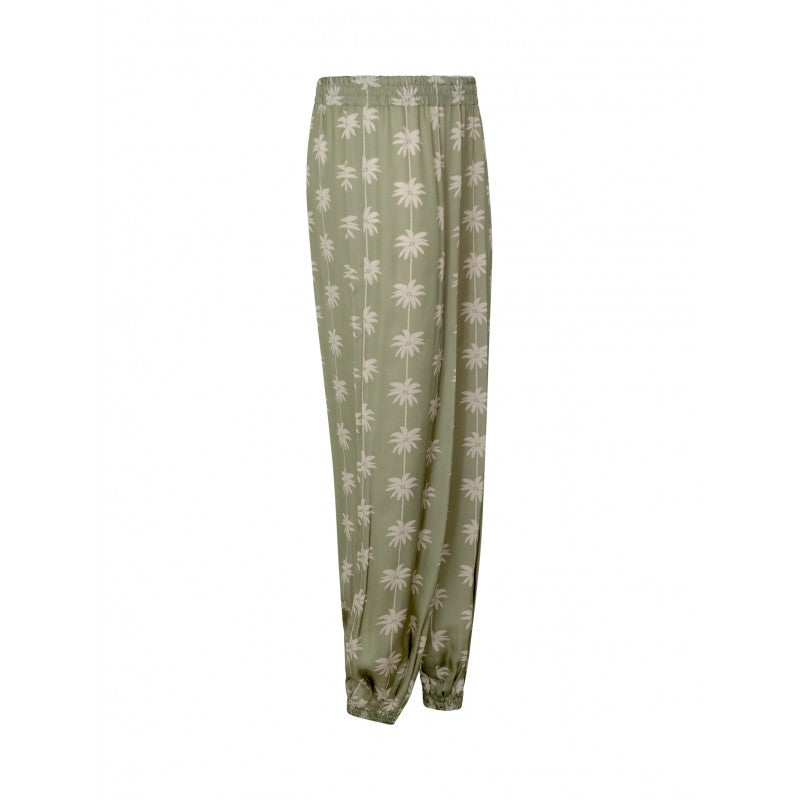 One Ff-0025-0111 Green Viscose Pants