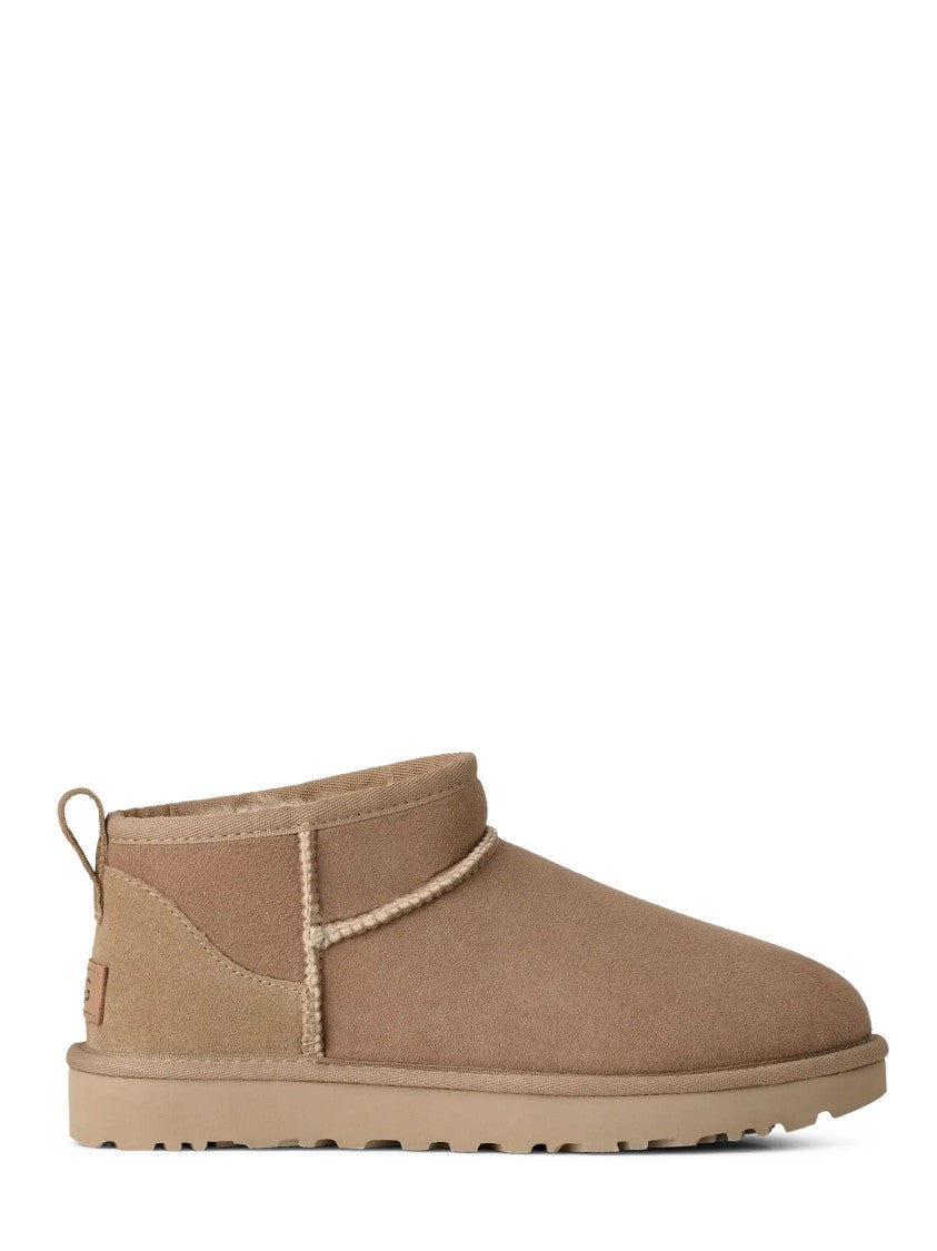 Ugg Low-Cut Suede Boots With Plush Twinface Lining