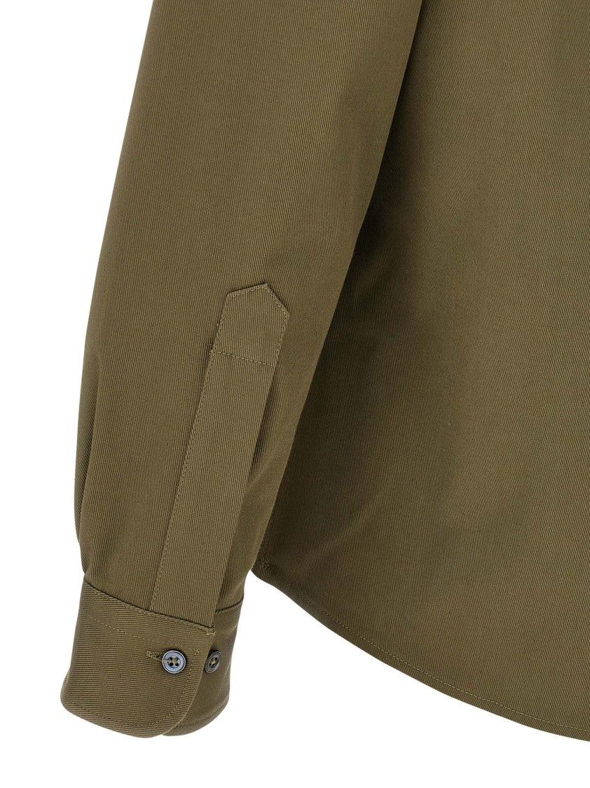 Cellar Door Heavy Cotton Button-Down Shirt With Comfort Fit