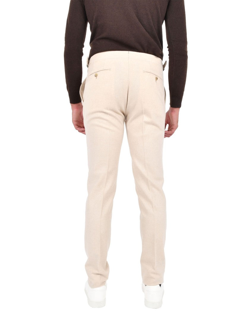 Franzese Collection Tailored Cashmere Trousers With Side Adjusters