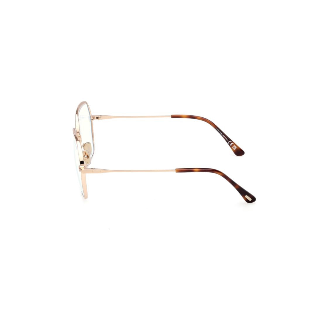 Tom Ford Ft6050-B Thin Metal Frame Hexagonal Sunglasses