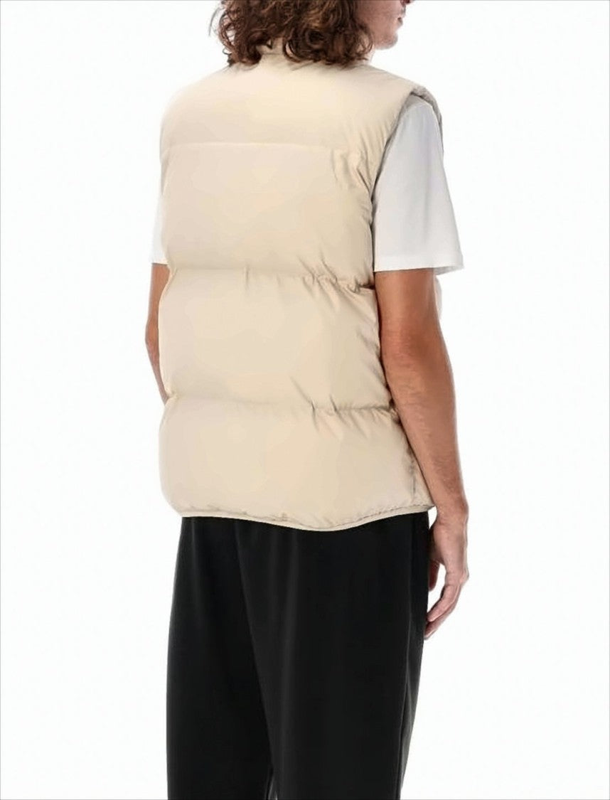 Nike Sleeveless Padded Vest With High Collar And Zipper Closure