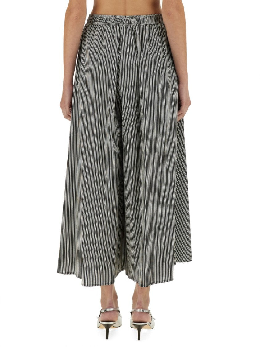 Alysi Flowing Striped Maxi Skirt