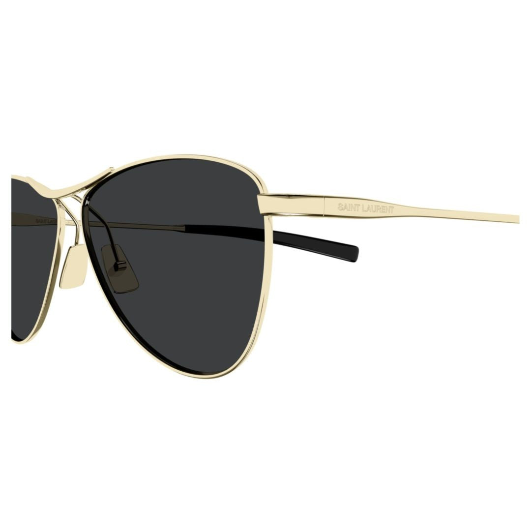 Saint Laurent Gold Sl 831 Vesper Metal Aviator Sunglasses
