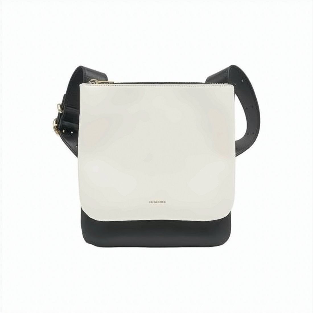 Jil Sander Two-Tone Structured Shoulder Bag With Adjustable Strap