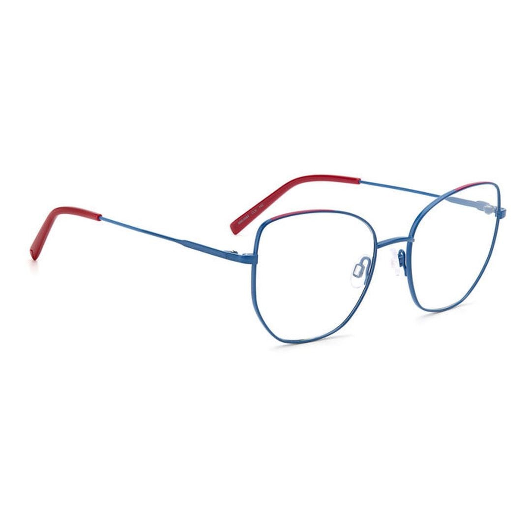M Missoni Mmi 0084 Angular Metal Frame Eyeglasses With Decorative Chain