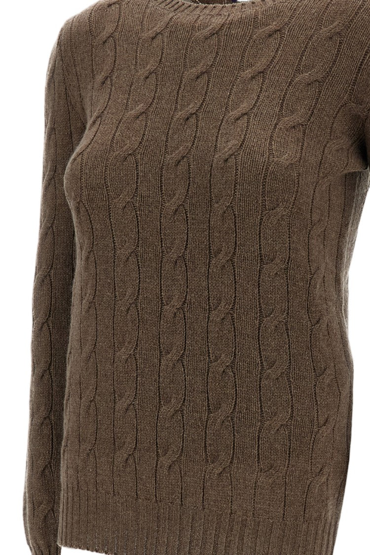 Ralph Lauren Collection Cable-Knit Cashmere Crewneck Sweater