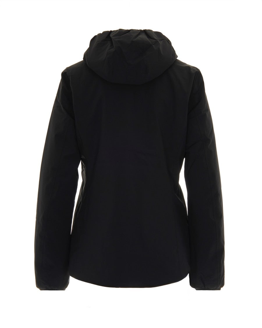 K-Way Lily St Warm Double Jacket In Black/Beige