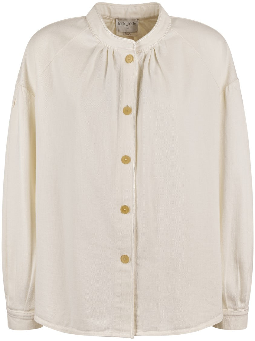 Forte Forte Fluid Cotton Bull Bohemian Overshirt