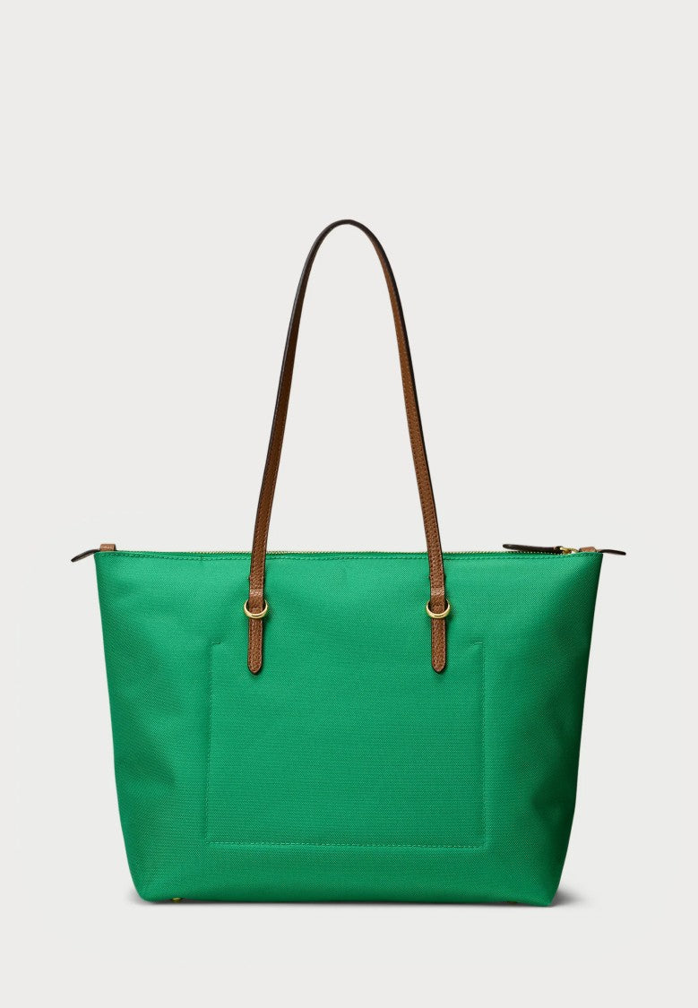 Lauren Ralph Lauren Green Recycled Nylon Tote Bag