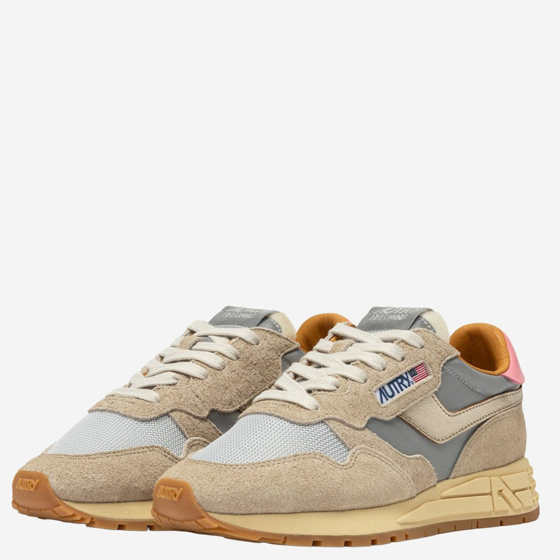 Autry Panel-Designed Sneakers Crafted From Suede And Nylon