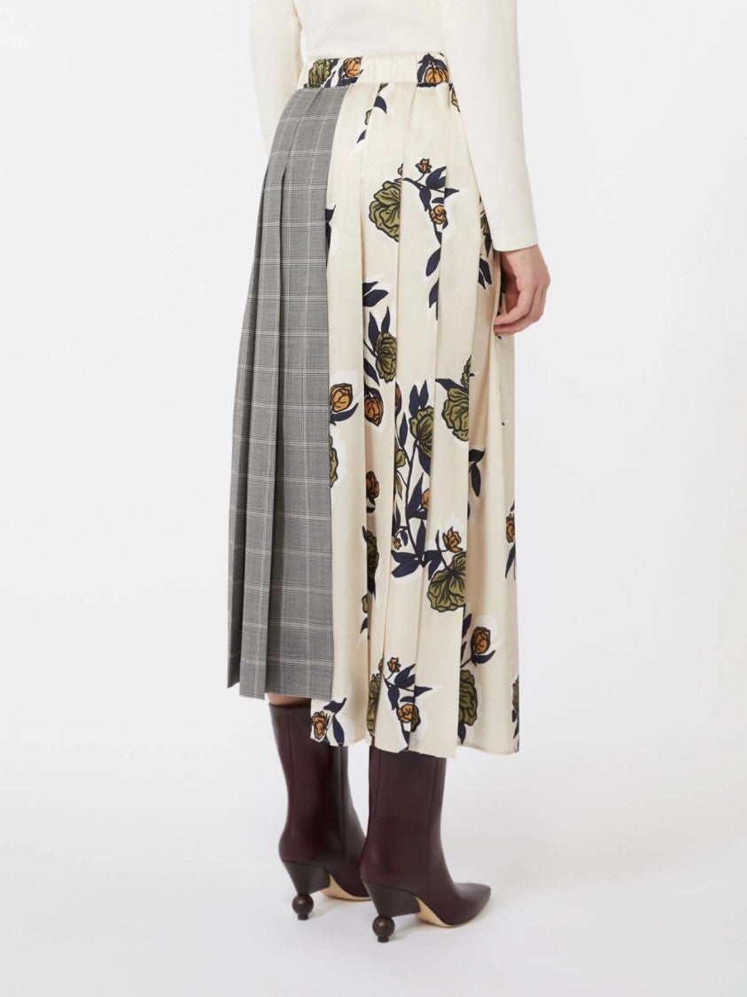 Max Mara Midi-Length Patchwork Skirt