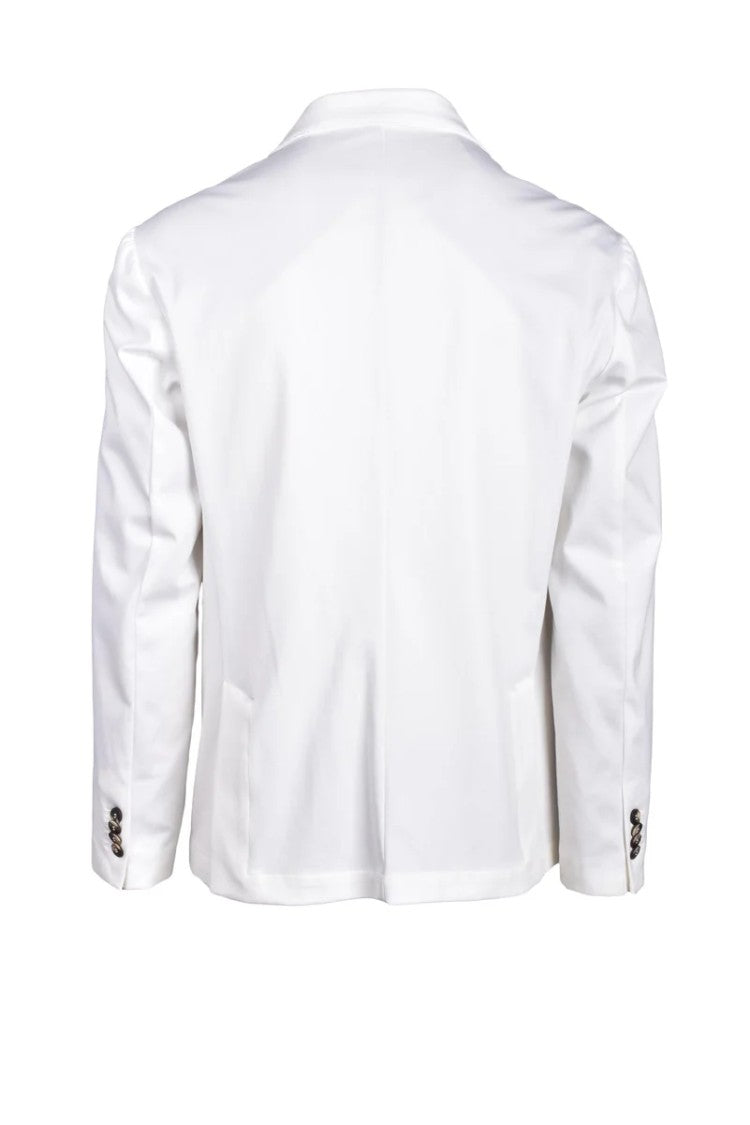Laboratori Italiani White Cotton Polyamide Elastane Jacket