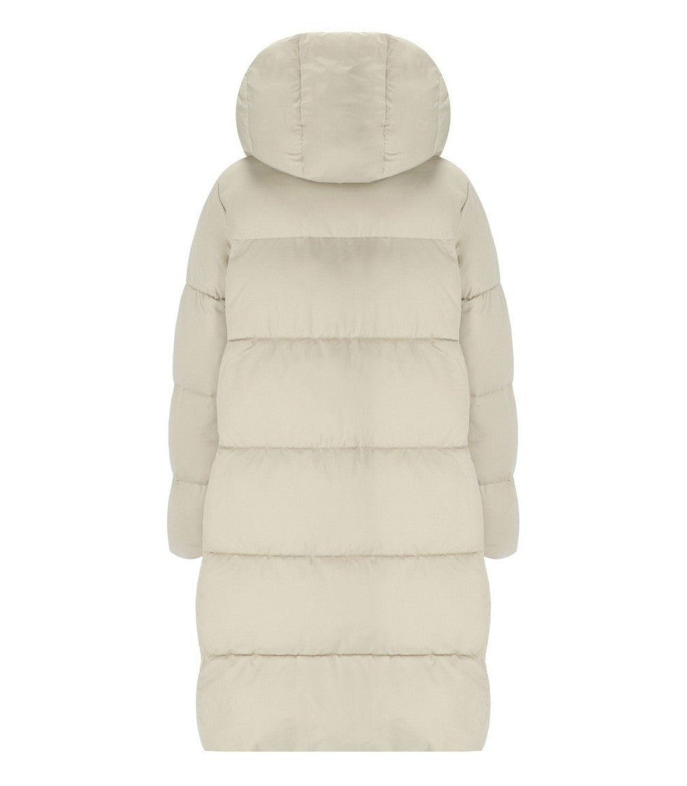 Save The Duck Sibyl Beige Hooded Padded Jacket