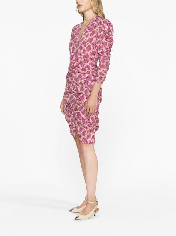 Isabel Marant Celina Graphic-Print Dress