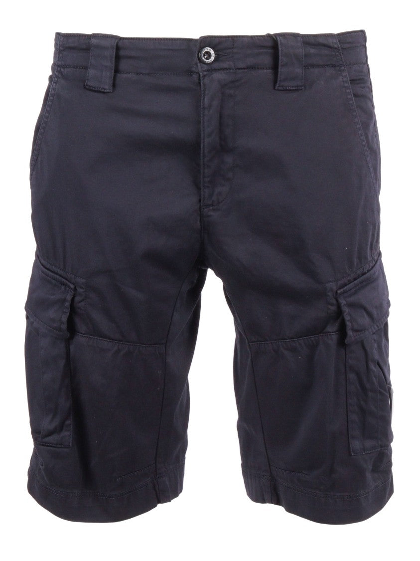 C.P. Company Blue Structured Multiple Pocket Cargo Shorts