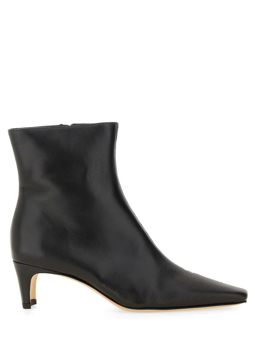 Staud Ankle Boot With Pointed Toe And Kitten Heel