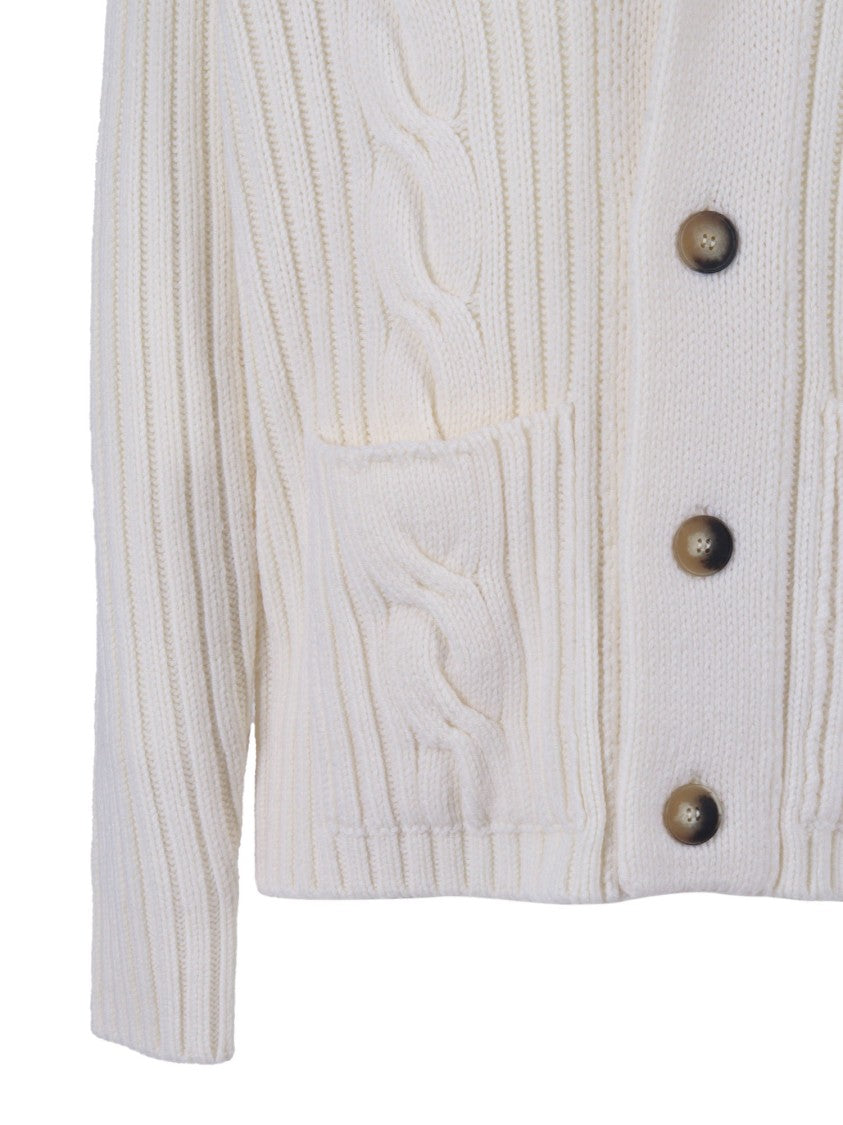 Kangra Cashmere Shawl Collar Cardigan