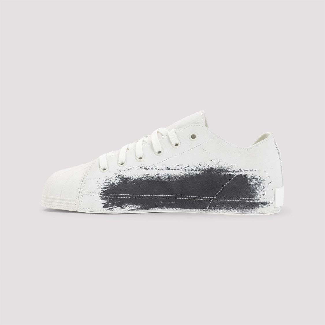 Y-3 Artistic Low-Top Sneakers With Textured Rubber Shell Toe