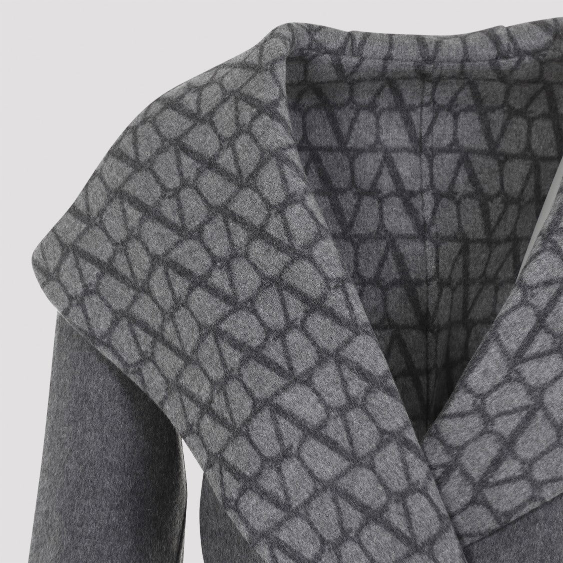 Valentino Grey Wool Coat