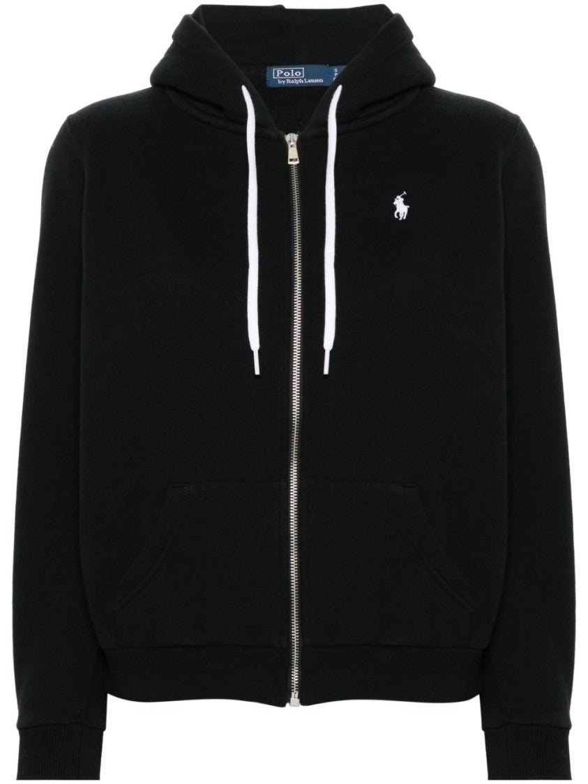Polo Ralph Lauren Front-Zippered Hooded Sweatshirt With Embroidered Logo