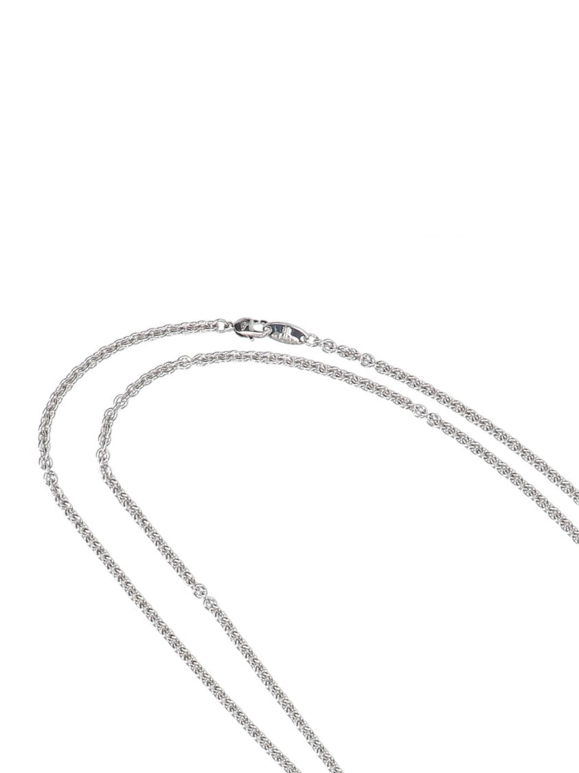 Vivienne Westwood Silver Cherub Pendant Fine Chain Necklace