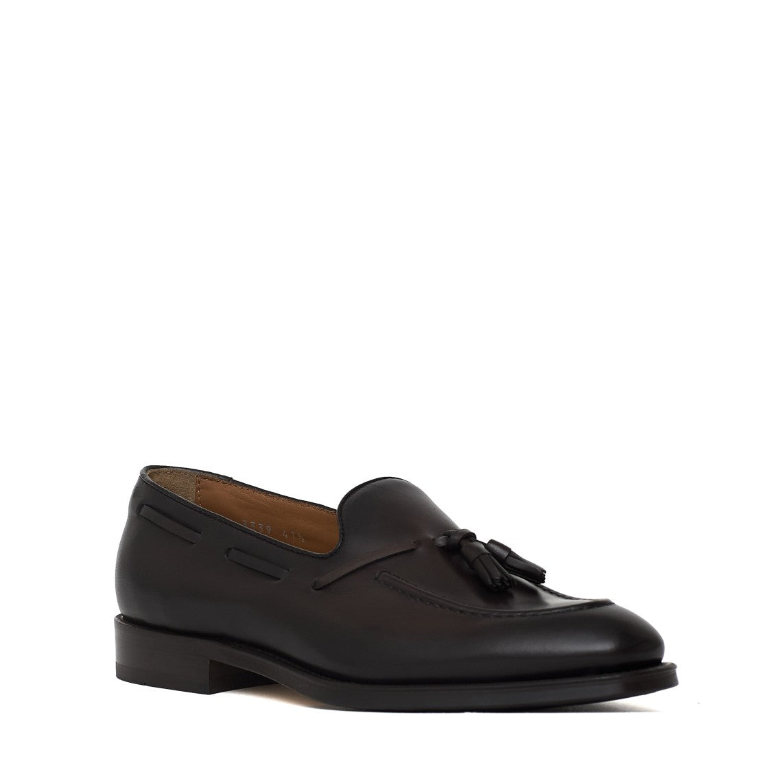 Doucal's Nappa Leather Decorative Lace Tassel Loafers