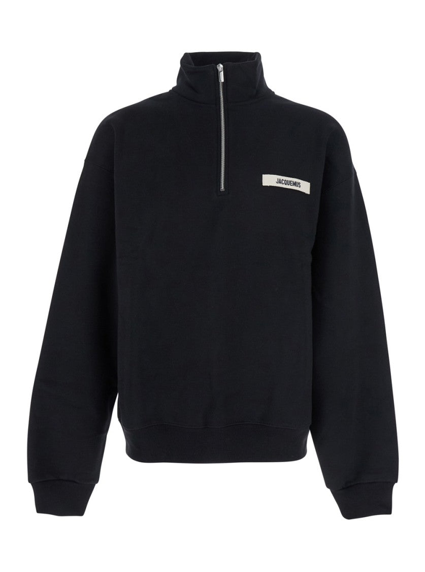 Jacquemus Gros Grain Half-Zip Pullover