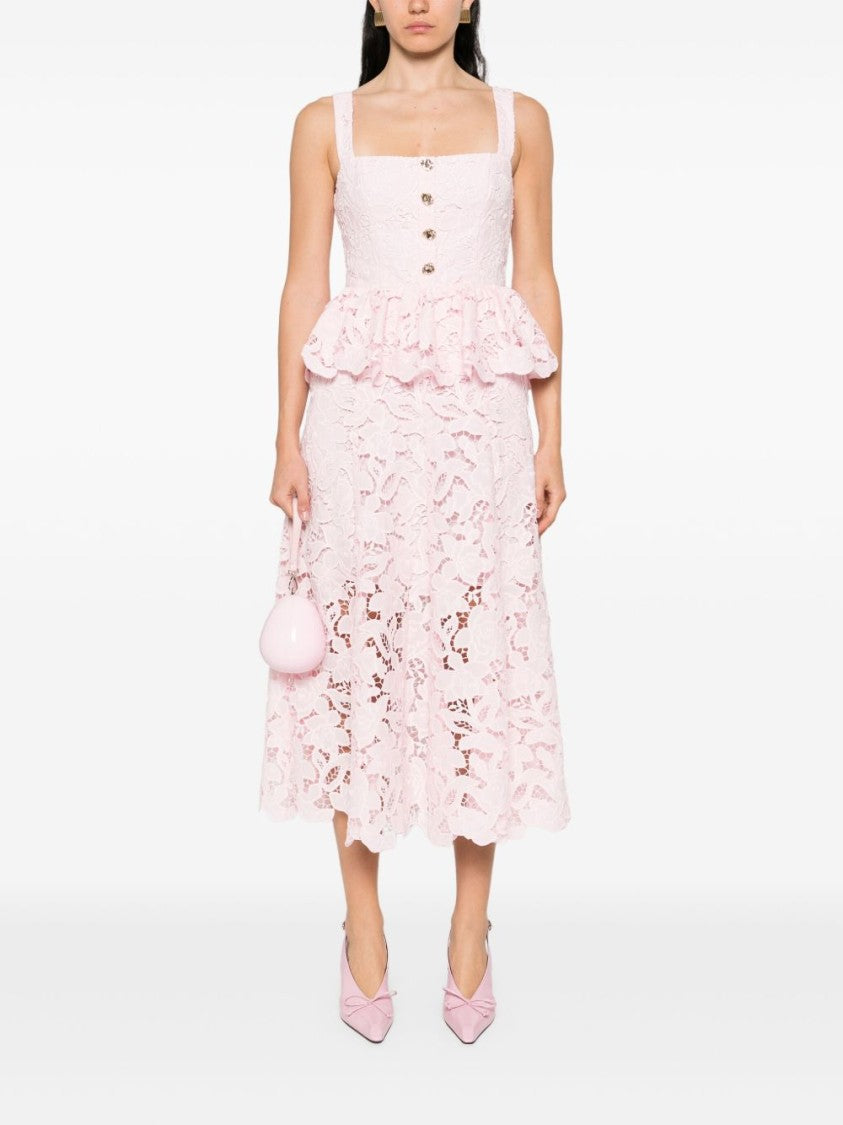 Self-Portrait Peplum Midi Dress
