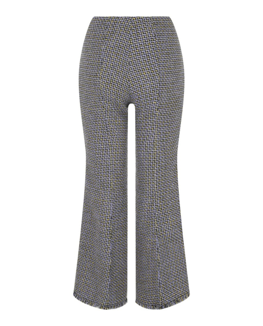 Versace Cotton-Blend Tweed Bootcut Pants