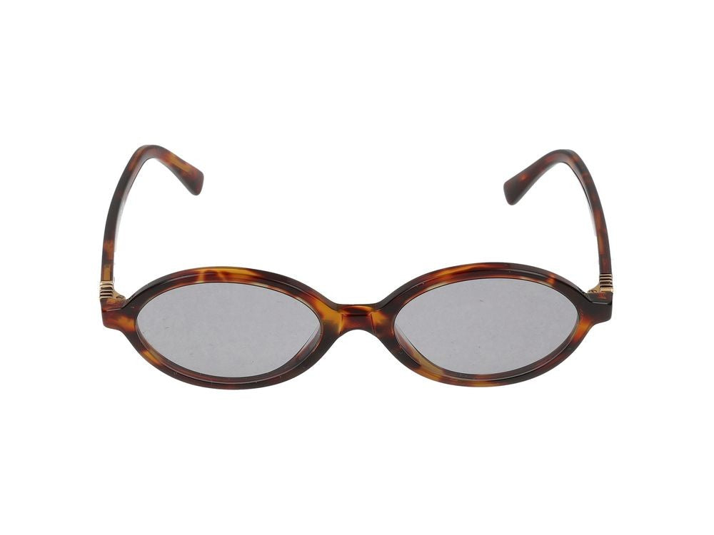 Miu Miu 0Mu 04Zs Oval Acetate Sunglasses